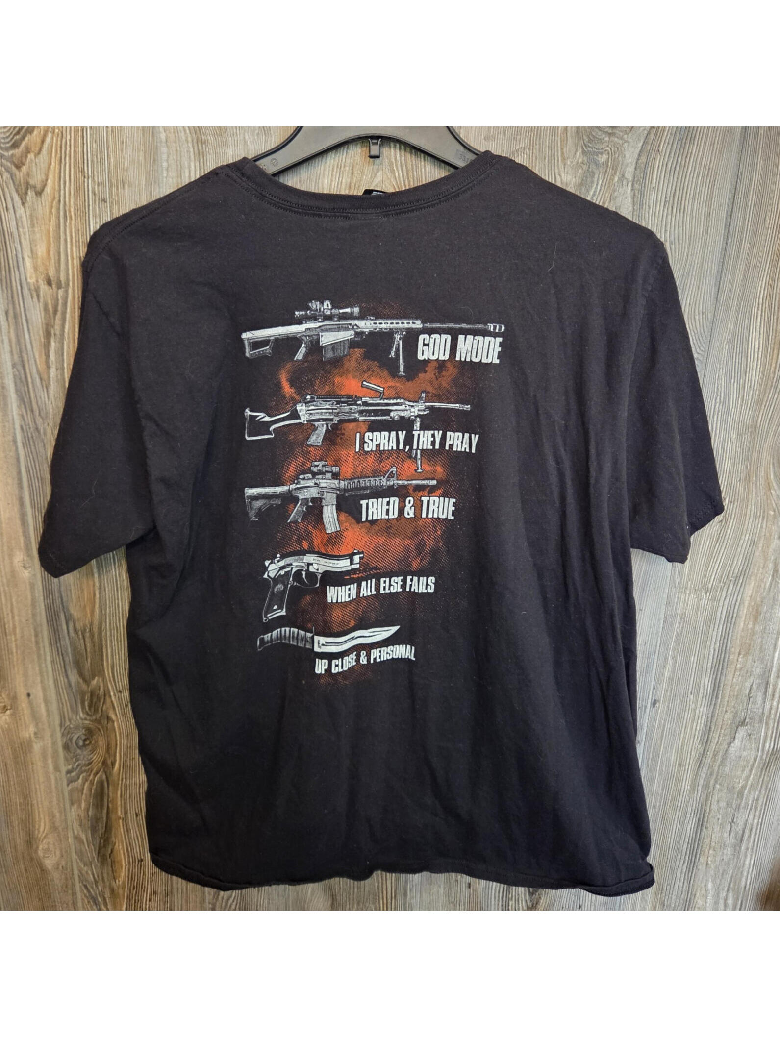Freedom 2nd Amendment Gun Military Patriotic TShirt Size 2xl Self Defence